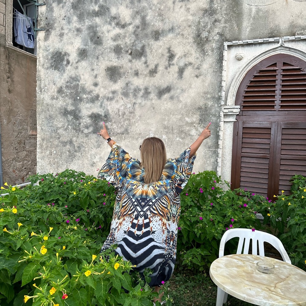 Camilla Multicolor Patterned Kaftan